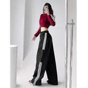 Three Bar Wide Leg Cargo Pants