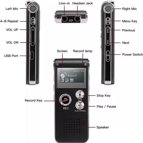 Digital Voice Recorder, Mini Voice Recorder